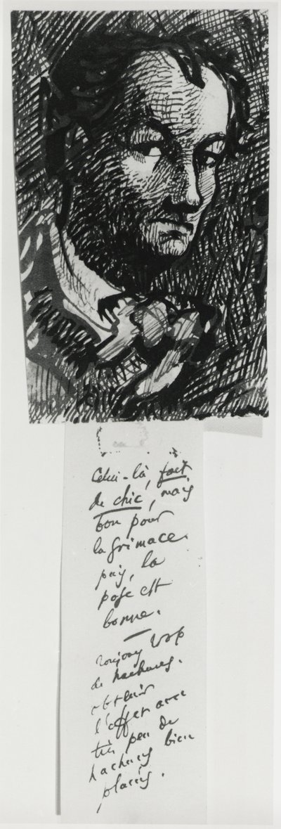 Self Portrait by Charles Pierre Baudelaire